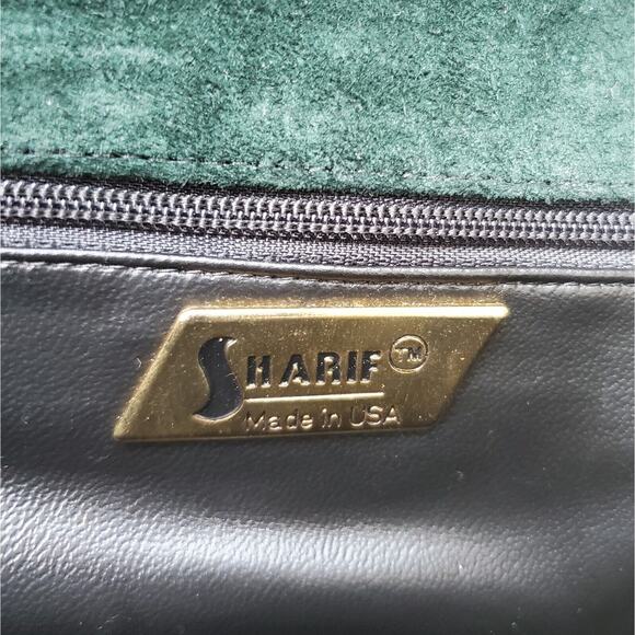 Sharif multi-color leather bag with woven detailing & front tassel, made in USA - Picture 10 of 12